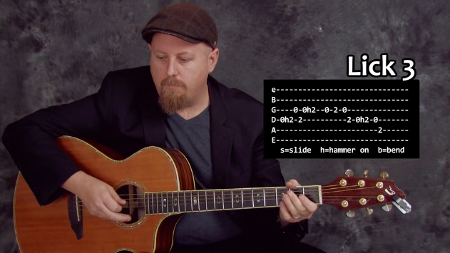 Acoustic Blues Licks & Approaches Course with Tab eBook and Jam Tracks