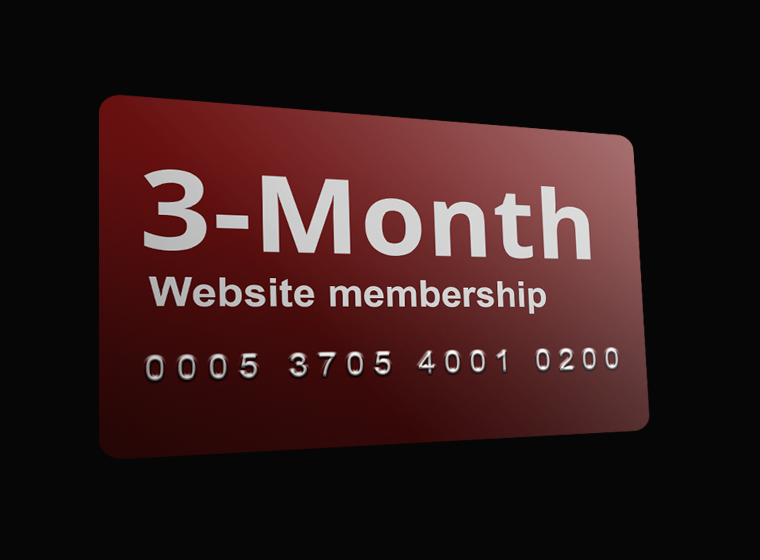 3-Month Website Membership